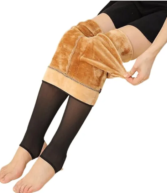 CALZA PANTYS EFECTO PIEL CON POLAR - Imagen 2