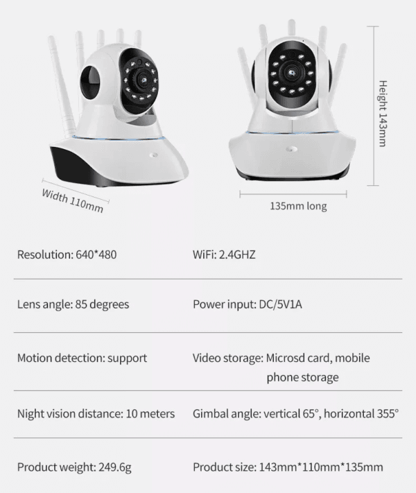 Cámara De Seguridad V20 Con Resolución - Imagen 3